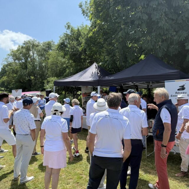 Les membres du réseau entreprendre avant le parcours de golf